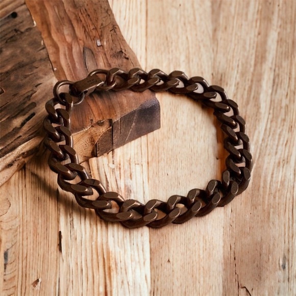 Solid Copper Unisex Mens Woman’s Dark Metal Bracelet Jewelry Health Benefits! - Picture 3 of 12